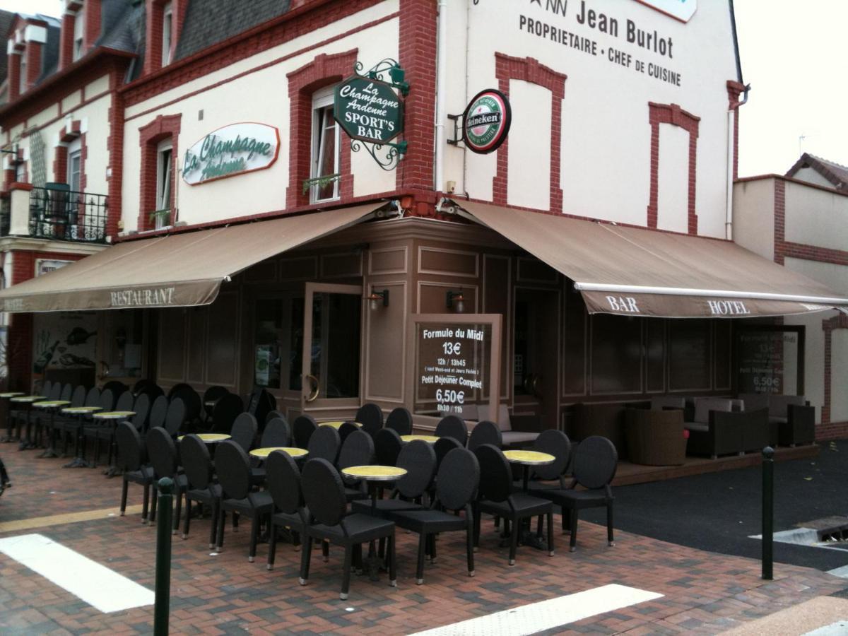 Hotel La Champagne Ardenne Cabourg Bagian luar foto